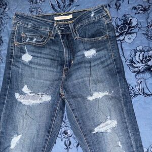 Levi's Ripped Denim Jeans